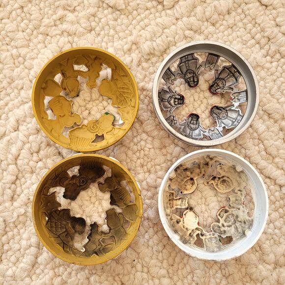 Yankee Metal Candle Toppers Christmas set of 4 - Picture 3 of 8